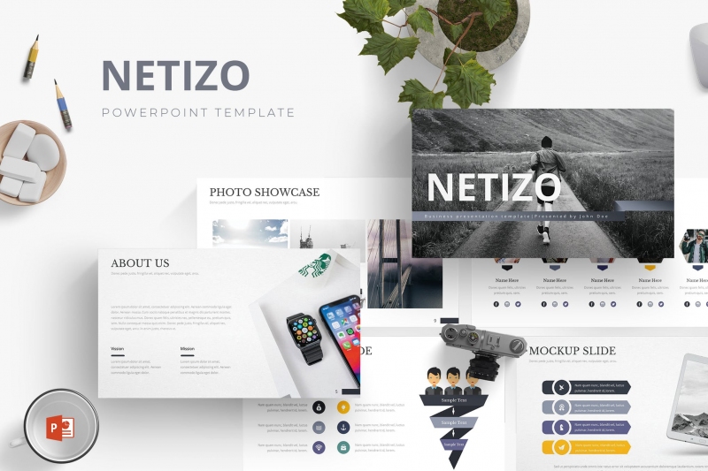 Netizo-Powerpoint模板